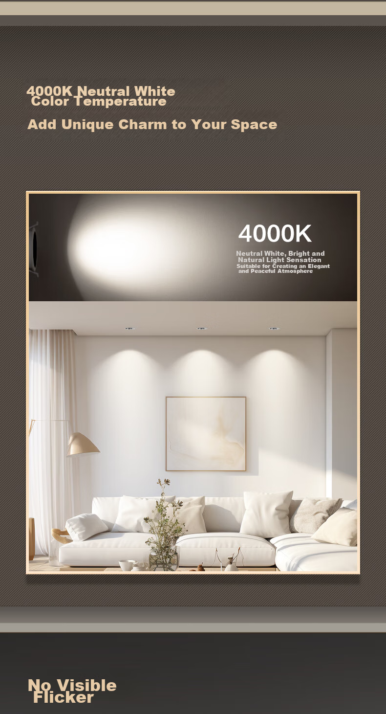 Panasonic Macro Spotlight Full Spectrum LED Recessed Wall Washer, Small Hill-Shaped Light for Living Room And Hallway, Aluminum Anti-Glare Black Cup, 5W Warm White 7