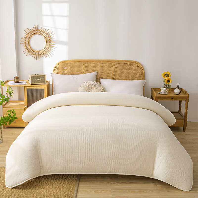 ZiiU Cotton Quilt, 100% Xinjiang Pure Cotton Comforter, Student Dormitory Bedding, 10 Jin (5 Kg), 1.5 Meters X 2 Meters 1