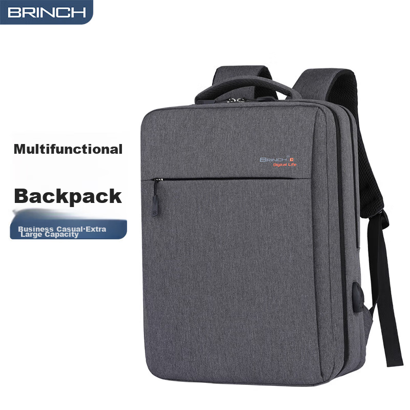 BRINCH Laptop Backpack, 17.3-Inch Business Travel Bag, Suitable for Apple And Huawei Notebooks