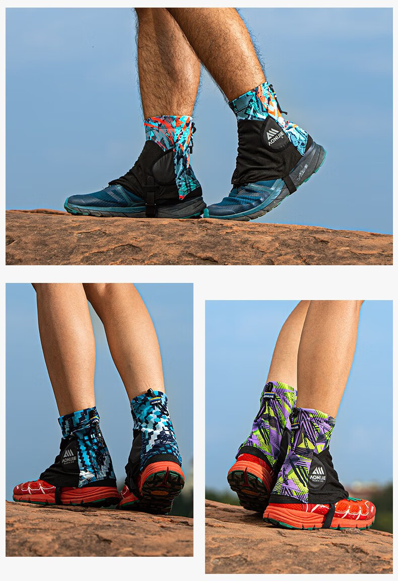 AONIJIE Sandproof Gaiters for Trail Running Hiking Outdoor Anti-Sand Insect Unisex Shoe Covers 8