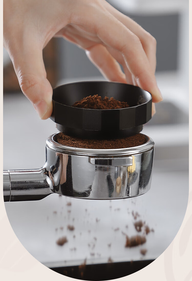 Bincoo Coffee Magnetic Ground Coffee Ring, Coffee Machine Handle Anti-Air Ring, 6 Magnetic 51/58mm Ground Coffee Italian Accessory 10