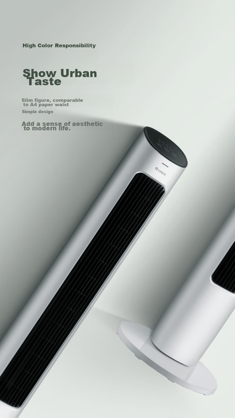 GREE [Soft And Gentle] Smart Timer Scheduling On/Off Tower Fan, Electric Fan, Remote Gentle Wind Bladeless Fan, Oscillating Floor Fan, Baby Fan, Remote Control Tower Fan FL-08X61Bg 4