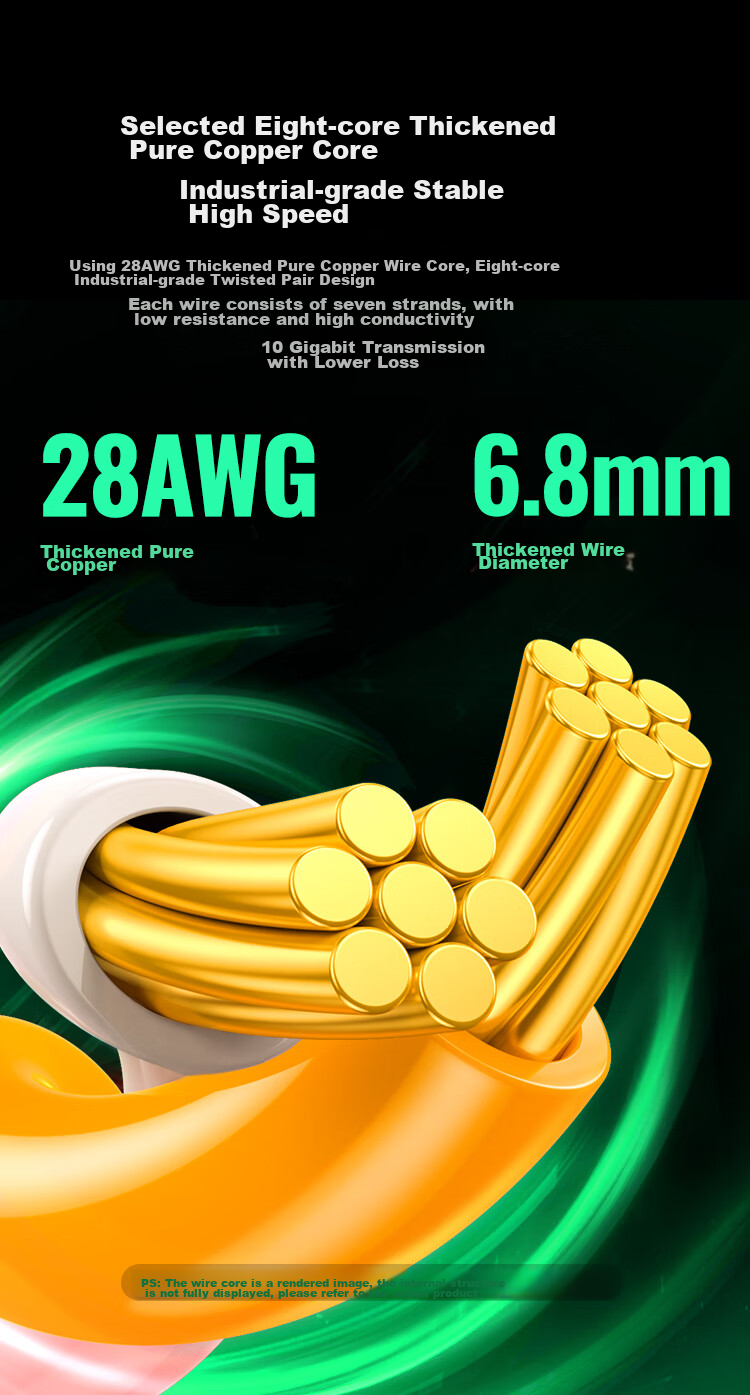UGREEN Cat7 Ethernet Cable, 10 Gigabit Network Connection Cable, Category 7 Broadband Computer Gaming Competition 8-Core Shielded Monitoring Pure Copper Twisted Pair Network Patch Cable, 1 Meter 80421 7