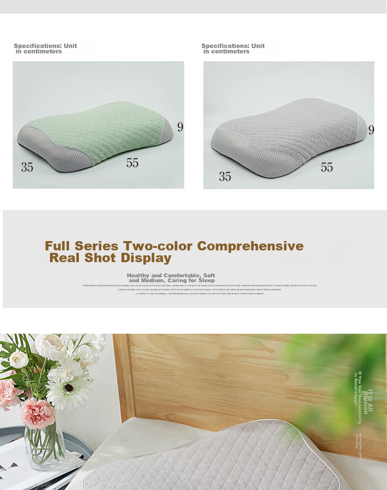 Shangfan Buckwheat Hull Low Pillow, Buckwheat Pillow, Low Pillow, Meltblown Fabric Anti-Mite And Antibacterial Pillow Core, Cervical Pillow 22