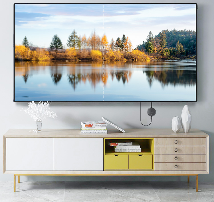 CHOOSEAL (CHOSEAL) Wireless Screen Mirroring Device for Mobile Phones, 4K HD HDMI Audio And Video Synchronization Transmitter, Supports Landscape And Portrait Screens, Compatible with Apple And Android Phones, Computers, TVs, Monitors, And Projectors 8