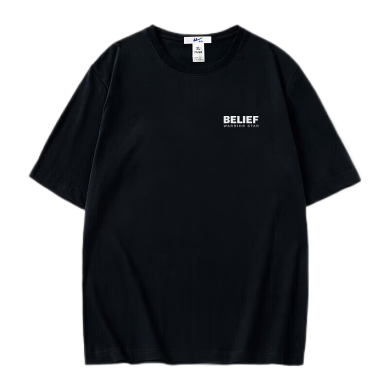 Warrior Short-Sleeve Men's T-Shirt, Summer Xinjiang Cotton Round Neck Undershirt, Versatile Top, Breathable Loose-Fitting Athletic Fitness Wear