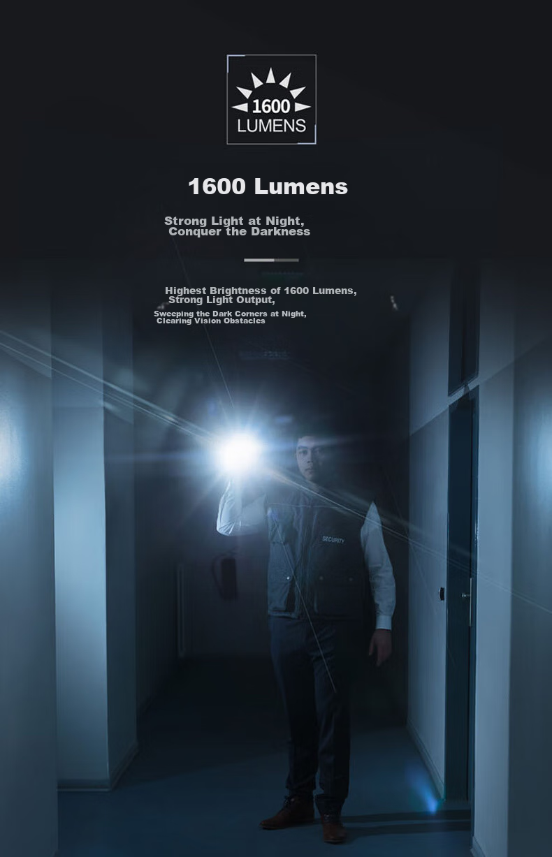 NEXTORCH P80 High Brightness Flashlight 2100 Lumens Outdoor Tactical Long Battery Life Super Bright Patrol Emergency Light 4
