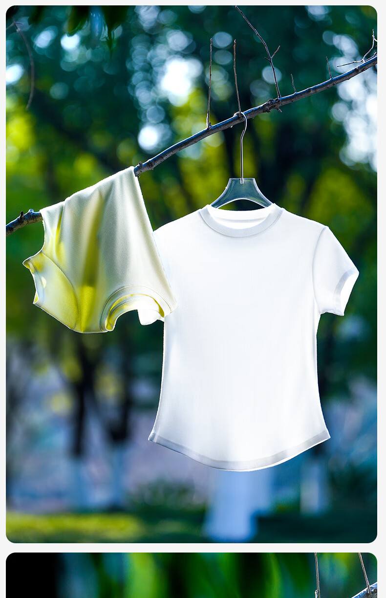 Jianyun Modal Cotton Women's Slim Fit Short Sleeve Thin Base T-Shirt Summer Wear 29