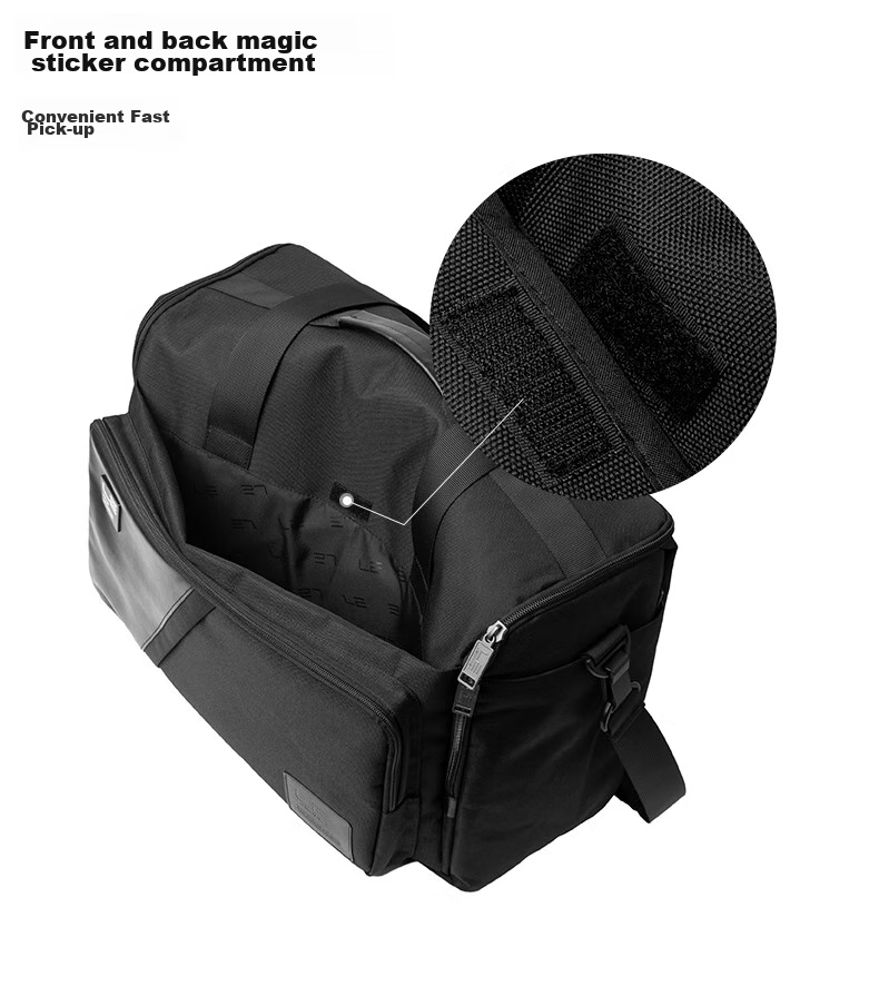 LEXON Travel Bag, Men's Handheld Large Capacity, Short-Trip Business Trip, Tourism Luggage Bag, Wet And Dry Separation with Shoe Compartment, Black 8