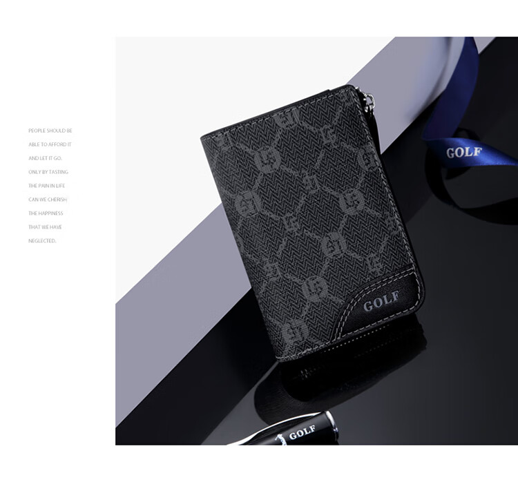 GOLF Multi-Card Holder for Men, Bank Card Holder, Coin Purse, Card Case, Business Card Holder, Gift Box Set, Present for Boyfriend 17