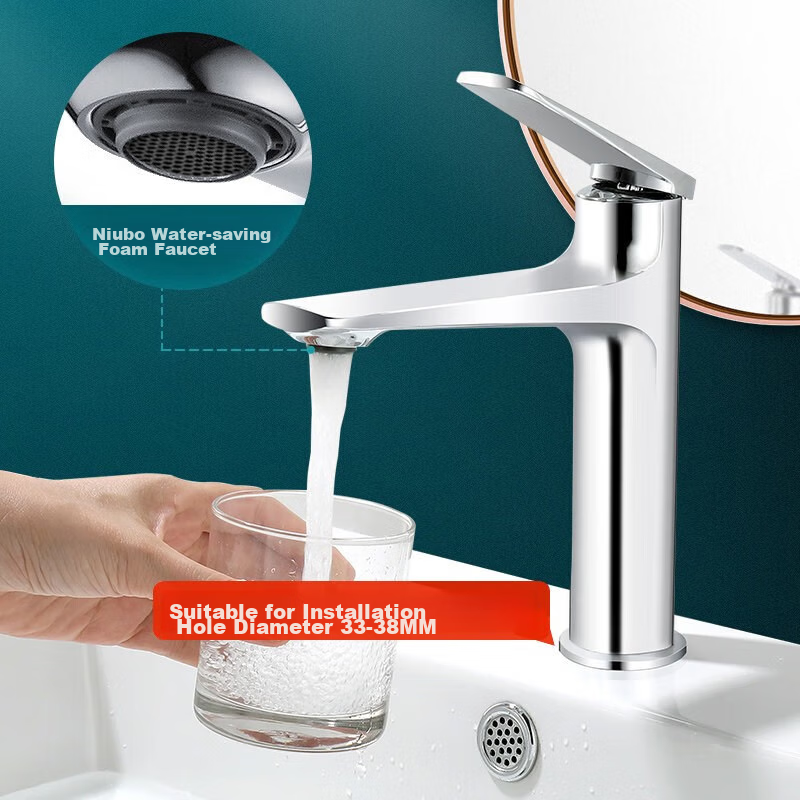 ARROW Washbasin Faucet with Hot And Cold Water, Bathroom Sink Cabinet Tap AE41306CP