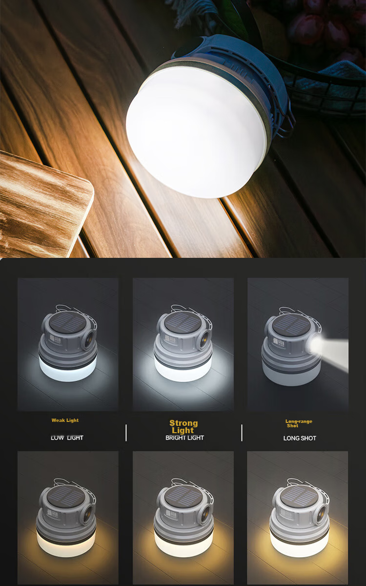 TAN XIAN ZHE Outdoor Camping Lantern, Waterproof Lamp with Ambient Light, Tent Decorative Light, Quick-Storage String Lights for Indoor Decoratio 9