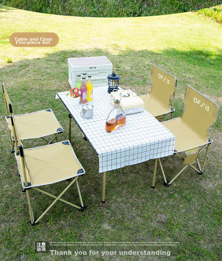 OFEIS Short Back Moon Chair, Outdoor Folding Camping Chair, Picnic Table And Chair, Leisure Beach Camping Fishing Chair, Director's Chair 24