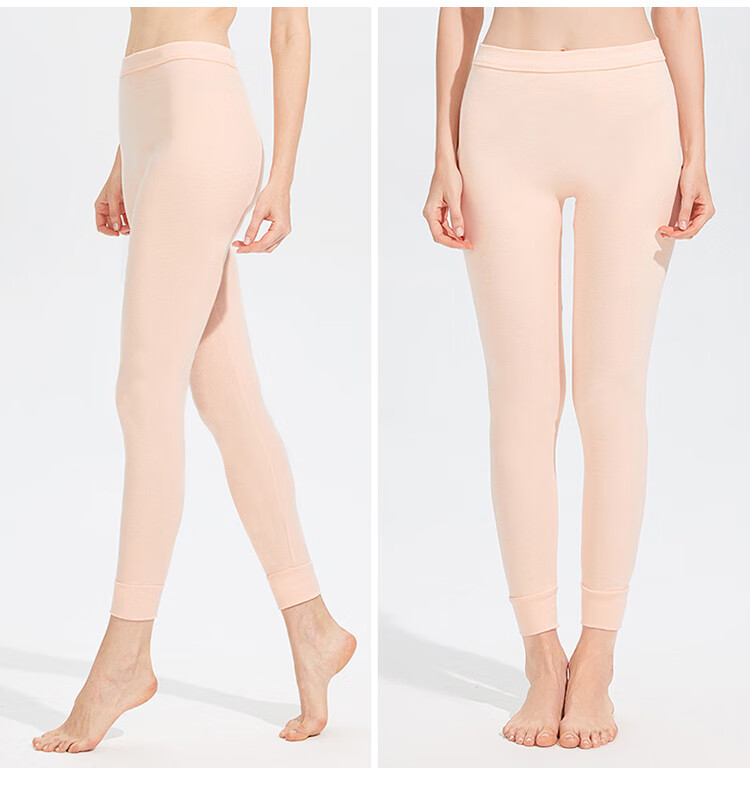 XUEXIMAN Women's Pure Cotton Long Johns, Single Piece All-Cotton Thermal Underwear, Base Layer Pants, Cotton-Lined Leggings, Plus Size Warm Pants for Autumn And Winter Seasons 17