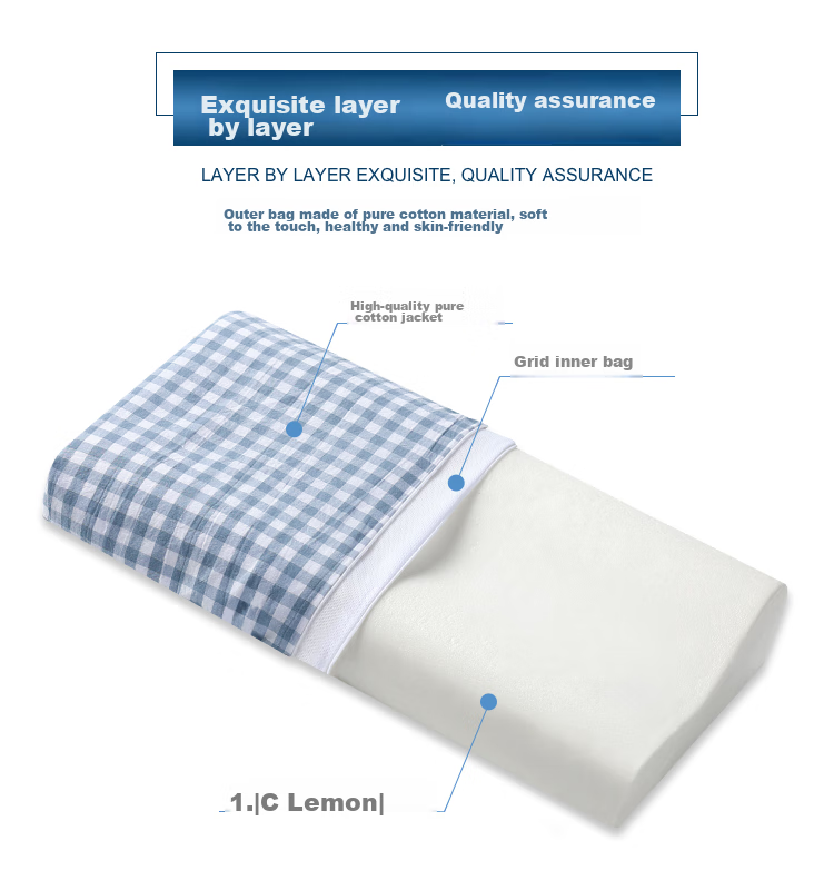 Grace Memory Foam Pillow Deep Sleep Neck Support Pillow Core Adult Deep Sleep Cervical Pillow 30*50cm 8
