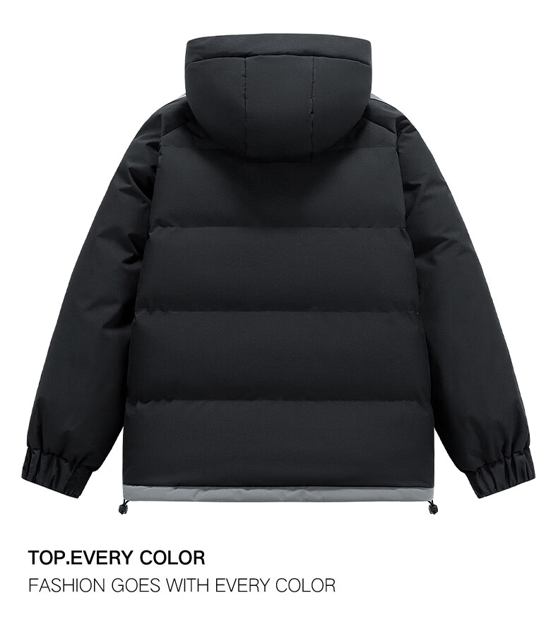 Huili Cotton Jacket Winter Men's Thickened Padded Coat, New Year Battle Robe, Hooded Puffer Jacket, Warm Cotton Clothing 33