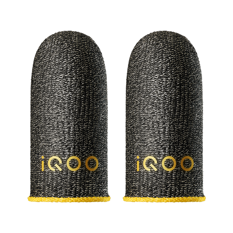 Vivo IQOO Lightning Gaming Finger Sleeves, Esports Finger Sleeves, Ultra-High Touch Sensitivity, Moisture-Wicking And Breathable, Non-Slip And Sweat-Resistant, Thumb And Index Finger Sleeves