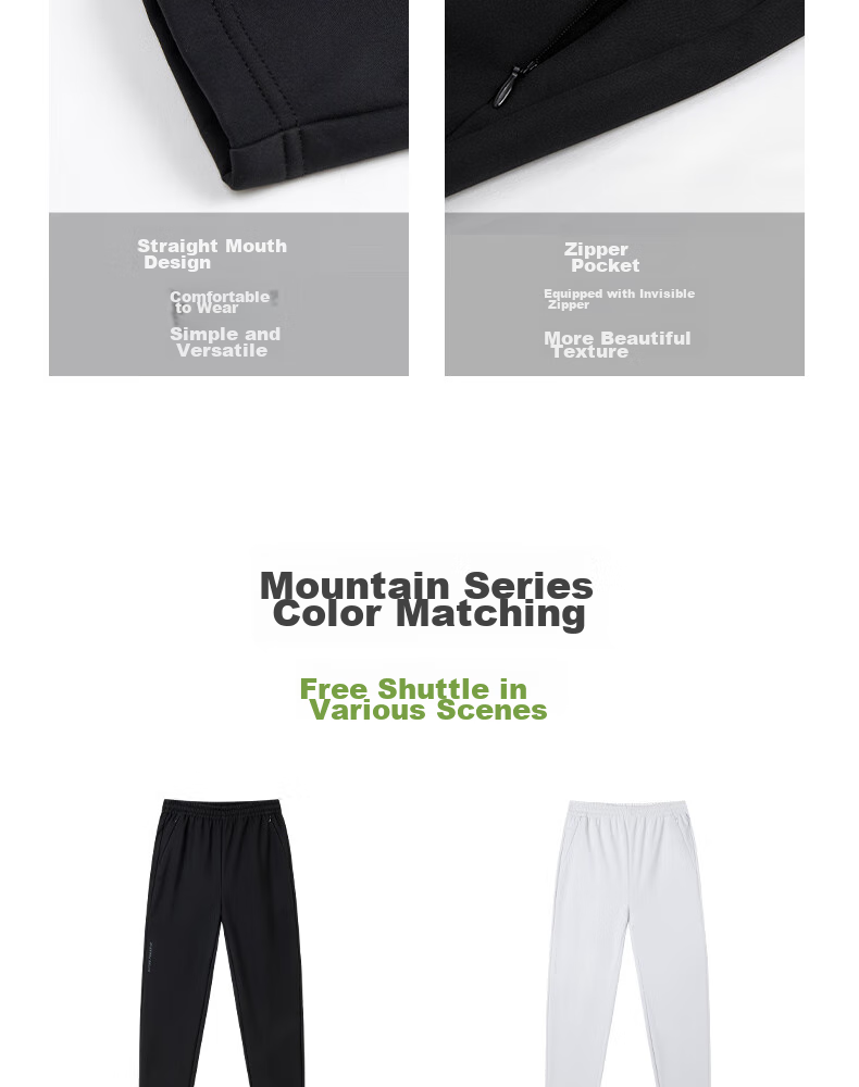 361° Women's Autumn Winter Water-Repellent Outdoor Fleece-Lined Straight-Leg Casual Pants 662534701-3 11