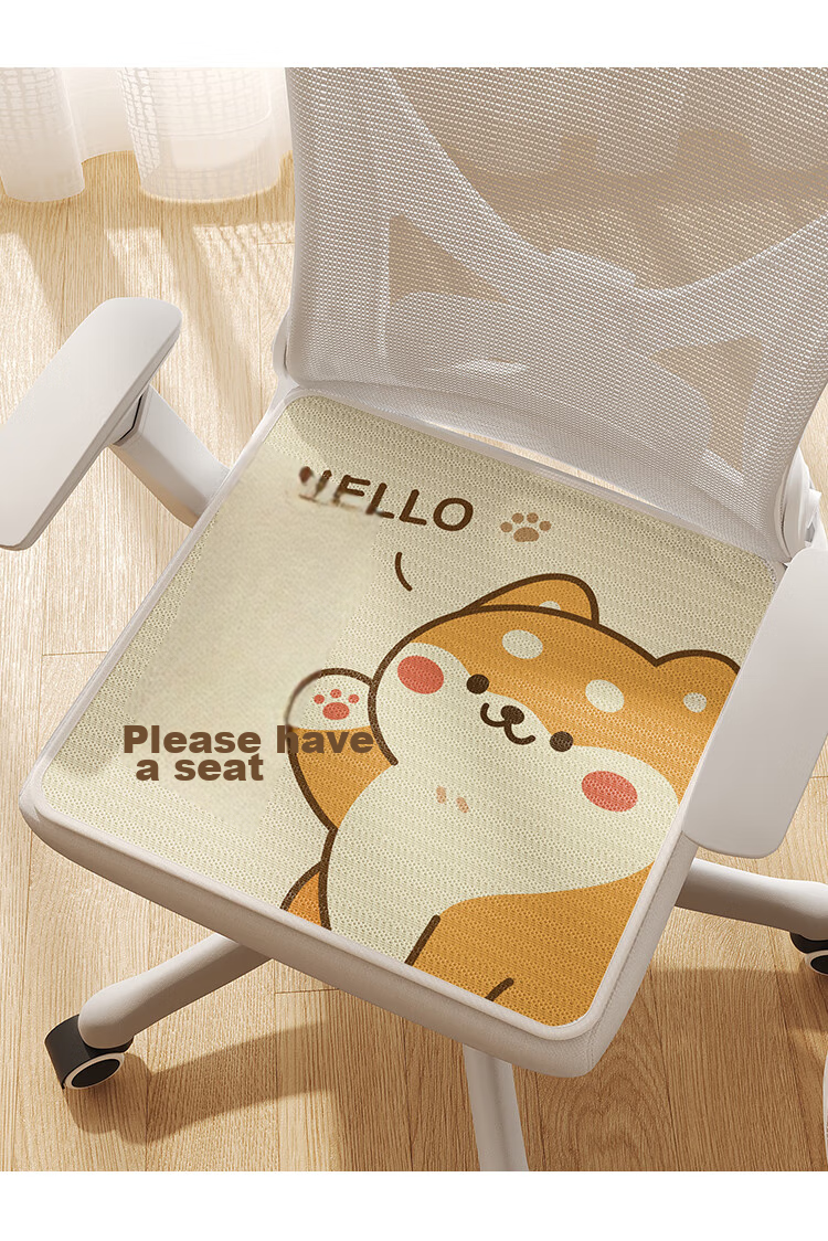Manshuo All-Season Breathable Seat Cushion for Office, Long-Sitting Butt Pad Chair Mat, Chai Chai 45*45cm 13