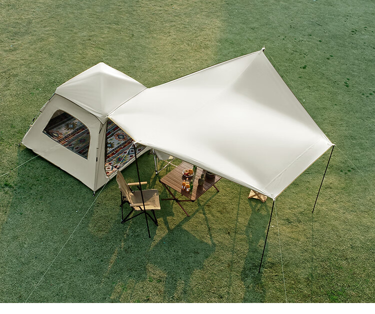 JD Original Lightweight Tent And Canopy Two-In Pro Version, Black Gel Sun Protection, Fully Automatic Quick-Open, Park Outdoor Camping Equipment 11