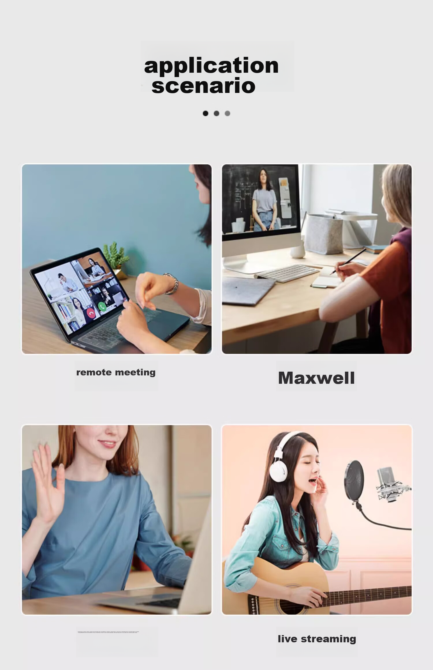 Saida SADA Computer Microphone High-Definition Webcam for Hotel Registration Computer Desktop Laptop Hotel Inn Facial Recognition 1080P Video Conference Special Use 13