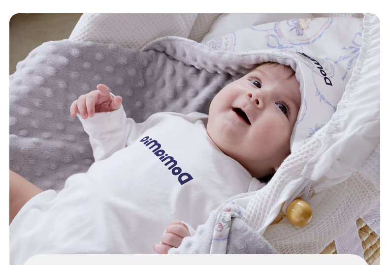 DOMIAMIA Baby Swaddle Blanket, Autumn And Winter Newborn Wrap, Anti-Startle Swaddling Cloth, Infant Small Blanket, Plush Swaddle Wrap, Single Blanket 32