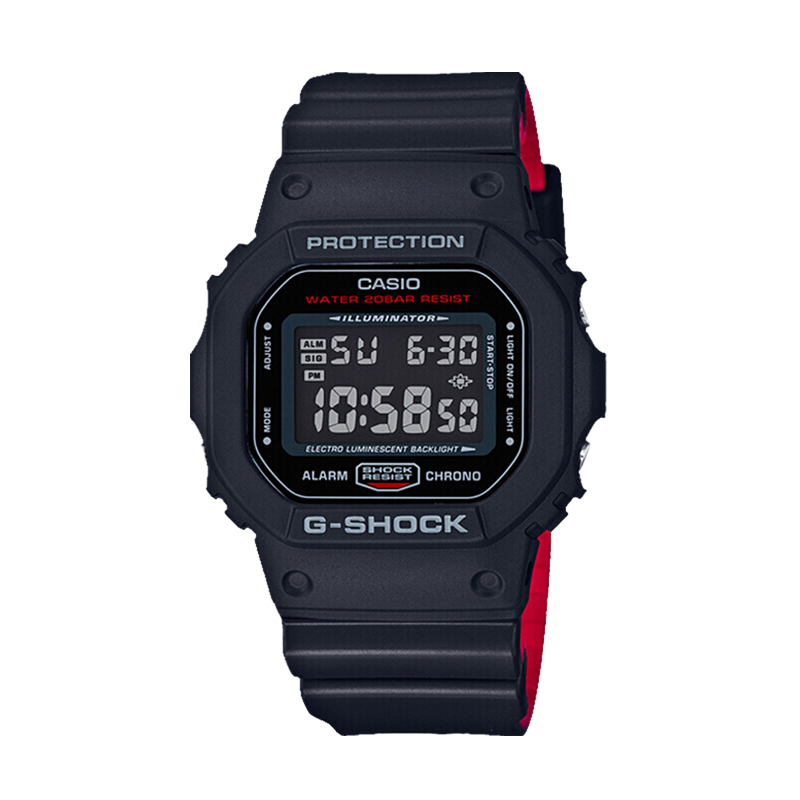Casio Men's Watch, G-SHOCK Square Digital Sports Watch for Students, Japanese And Korean Style, Gift for Boyfriend, DW-5600HR