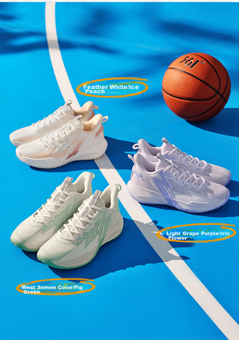 361° Basketball Shoes BIG3Team Spring And Summer Youth Professional Low-Top Sneakers for Men 672331109-2 56