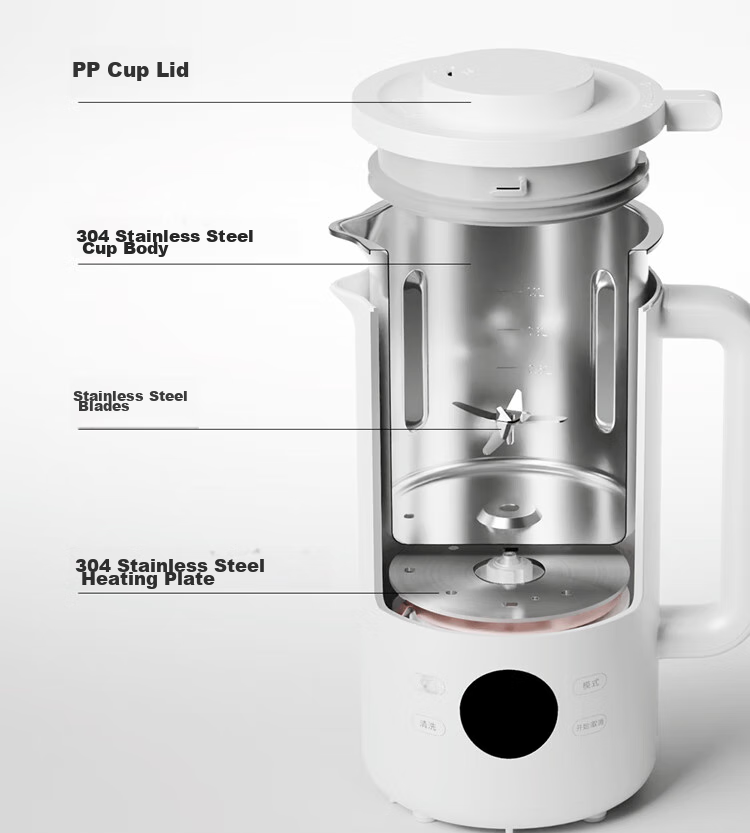 Mijia Xiaomi Soy Milk Maker 1L, Quiet Operation for Home Use, Fully Automatic Multifunctional, Serves 2-3 People, No Cooking Or Soaking Required, No Filtering Needed, Pulp-Free Blender, 12-Hour Reservation/warming Functio 14