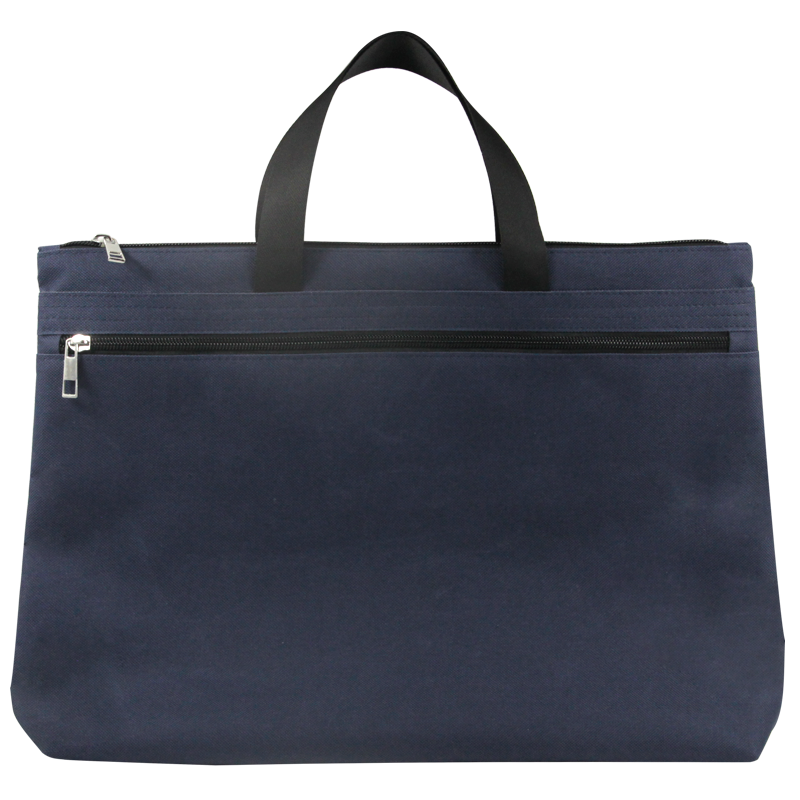 TANGO Office Handbag/conference Bag/business Bag/document Bag/laptop Bag/briefcase Zipper Storage Bag Horizontal Style Oxford Cloth, Black Thickened 9137