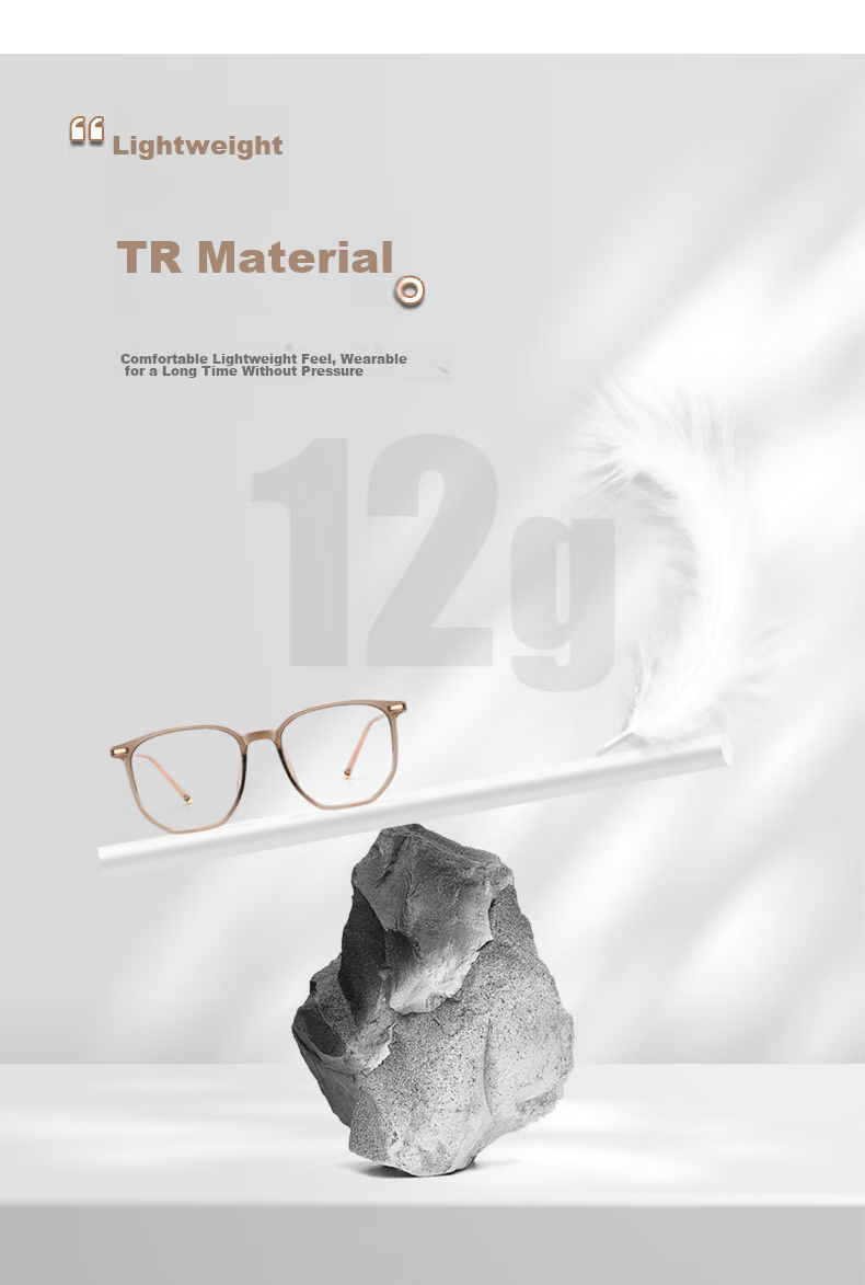 CAPONI Anti-Blue Light Glasses for Women with Myopia, Photochromic Non-Prescription Glasses for Men, Ultra-Light Cold Tea Frameless Glasses, Can Be Fitted with Prescription Lenses And Astigmatism Correctio 8