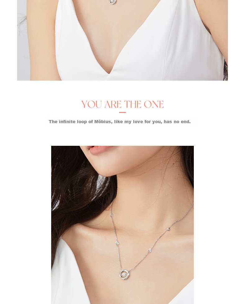 Fanci Three-Second Heartbeat Silver Necklace for Women Luxury Pendant Clavicle Chain Birthday Gift for Girls 11