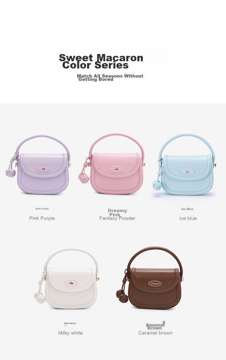 Semir Cherry Saddle Bag Series Women's Handbag, Exquisite Tote Bag, Cute Crossbody Bag, Birthday Gift, 105124153019 6