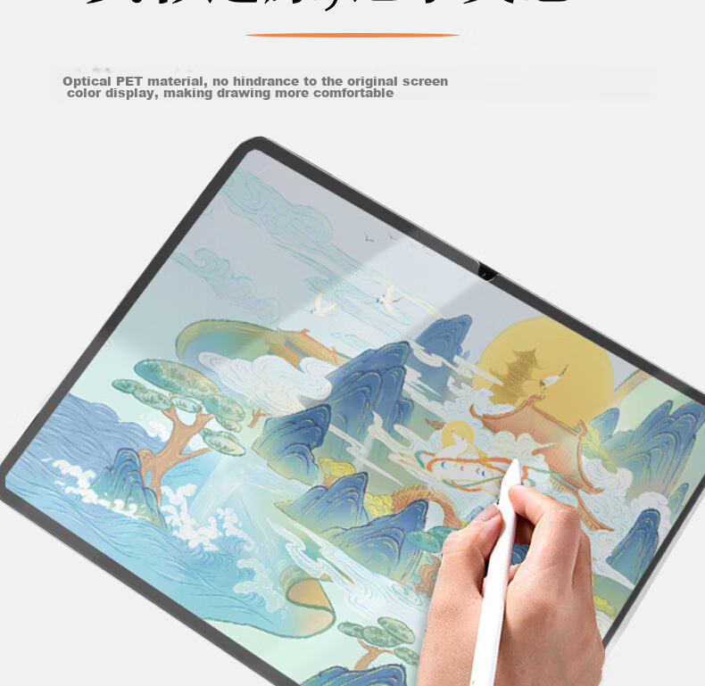 ESCASE Xiaomi Pad 6/6 Pro Paper-Like Film, Tablet Protective Film, Kent Paper 2023 Model, Frosted Full-Screen Hand-Drawn Writing And Drawing Professional Screen Protector 13