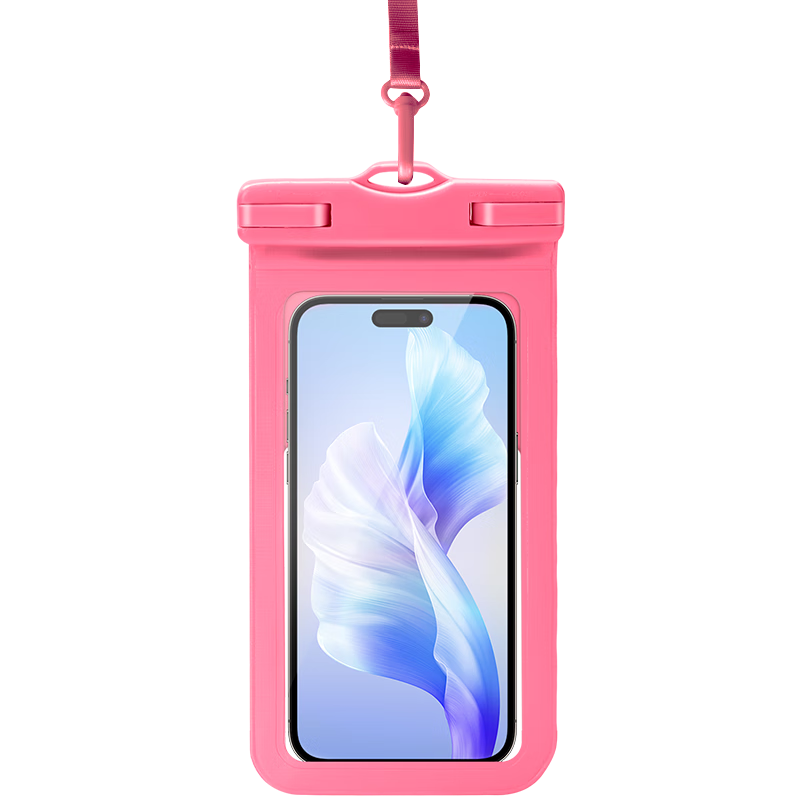 JOYTOUR Waterproof Phone Case, Waterproof Pouch with Lanyard, Touchscreen Compatible, for Swimming And Rafting Photography, Macaron Pink