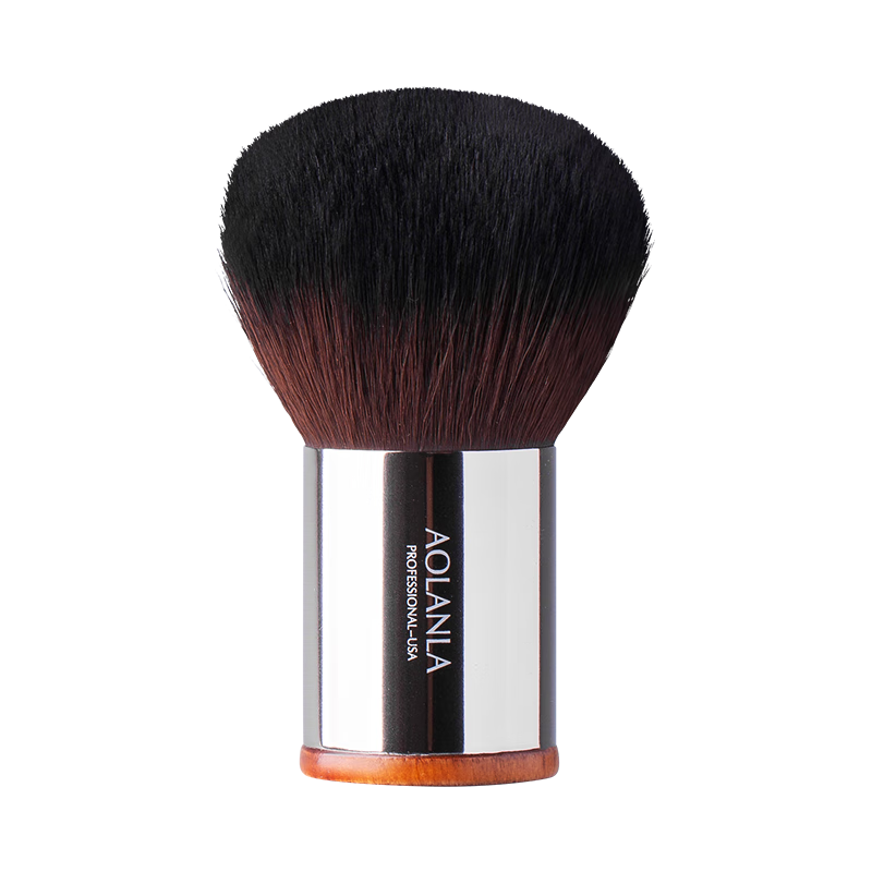 AOLANLA Portable Powder Brush No. 124, Loose Powder Blush Setting Brush, Soft And Skin-Friendly, Multifunctional Makeup Brush, Single Piece with Brush Case