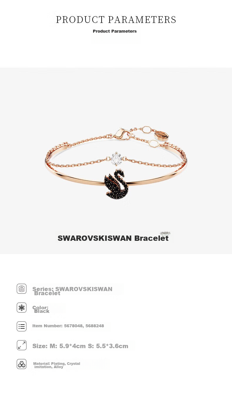 SWAROVSKI SWAN 25th Anniversary New Swan Bracelet for Women Birthday Gift for Girlfriend New Year Gift 5734556 4