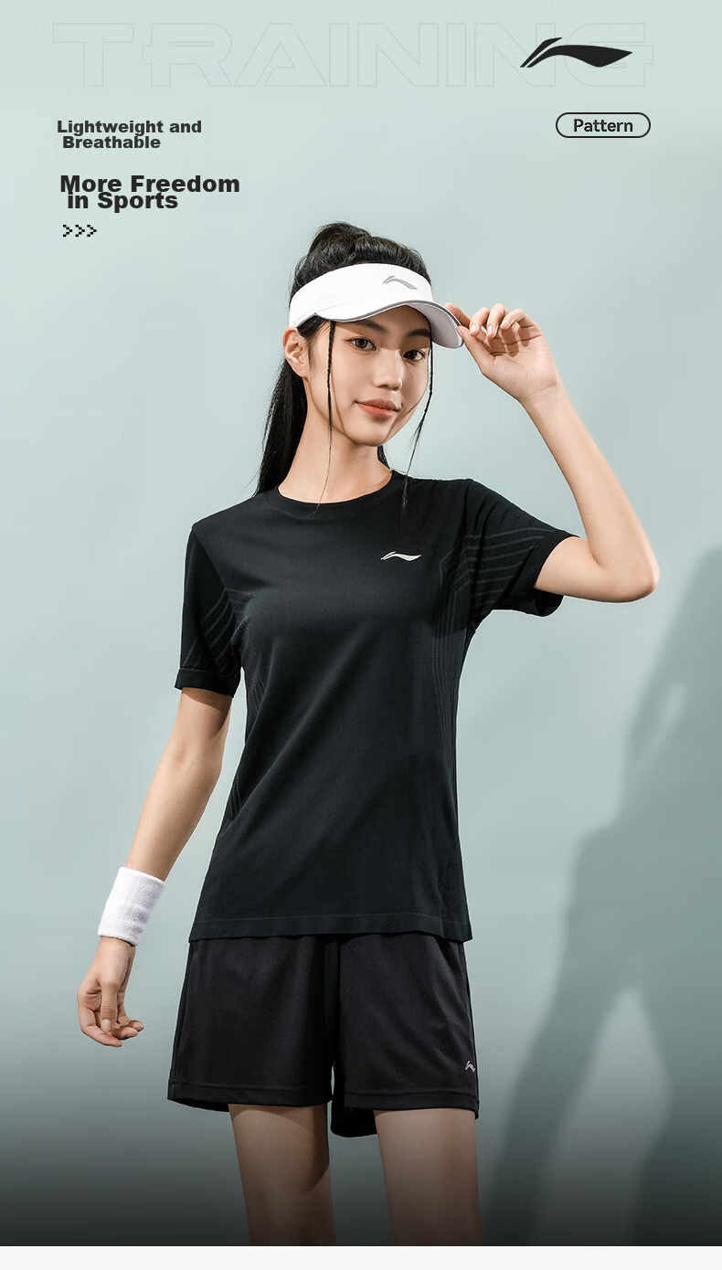 Li-Ning Table Tennis And Badminton Short-Sleeve Jersey, National Team Competition Sportswear, Quick-Dry Two-Piece Set for Men And Women, 3XL 7