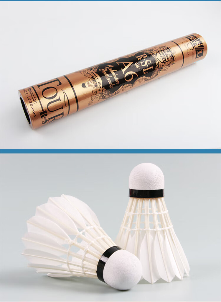 RSL Badminton Shuttlecocks for Training And Competition, Stable And Durable, RSL-A6 Speed 76, 12 Per Tube 8