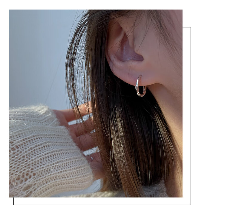 MIMORE Mobius Silver Stud Earrings for Women, Luxurious And Niche High-End Feel, 2026 New Style Earrings, Birthday Gift for Girlfriend Or Wife 5