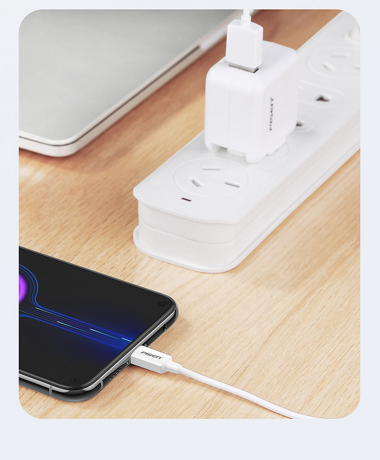 Pisen Apple 17 Charging Cable Dual Type-C Data Cable 20cm Short PD 60W Fast Charging Car Universal for iPhone 16/15 Huawei Xiaomi Smartphone Laptop iPad Power Bank 13