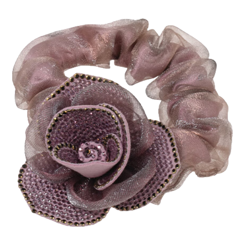 CHIMERA Rose Hair Tie Luxury Ponytail Elastic Band Bun Hair Accessory for Women Birthday Gift