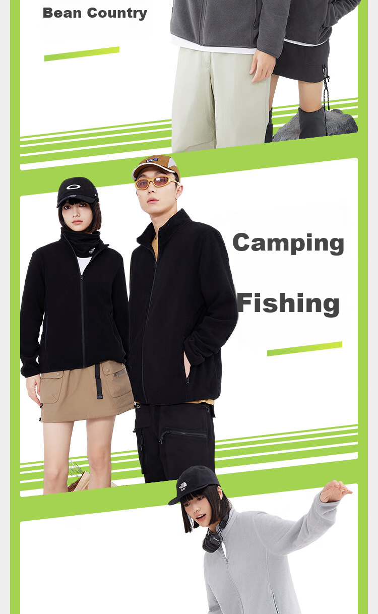 JD Original Fleece Jacket, Anti-Static Fleece Coat, Warm Sweatshirt Jacket, Unisex T-Shirt Base Layer, Light Gray, 3XL 15
