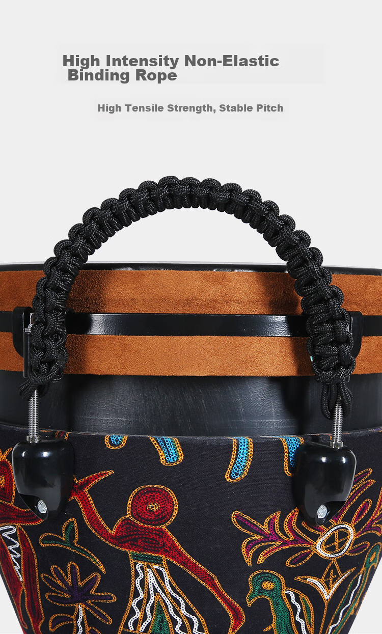 MOSEN 10-Inch Professional African Drum, Carbon Fiber Material Lijiang Hand Drum, Adjustable Tuning Fashion Style Starry Sky Patter 14