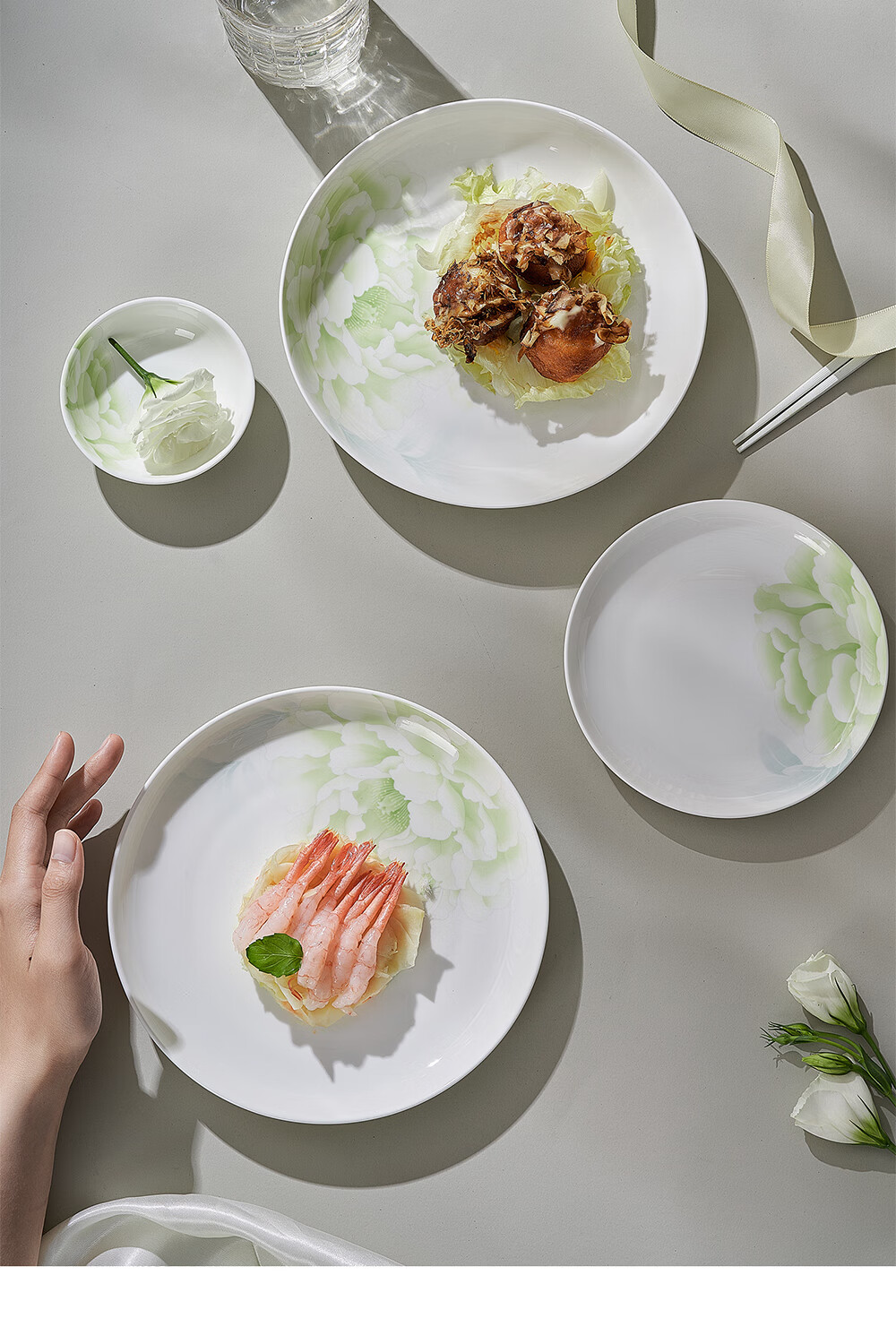 HG Guoci Dinnerware Set, Bowls And Plates for Home Use, 2026 New Style, High Aesthetic Value, Premium Ceramic Tableware Set, National Color Tianxiang 2