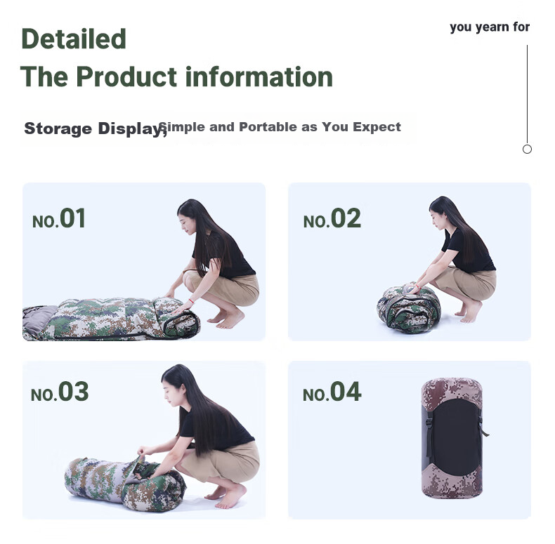BeiJiLang Thickened and Widened Autumn Winter Outdoor Warm Sleeping Bag Tent Camping Office Nap Cold Resistant Sleeping Bag Quilt 15
