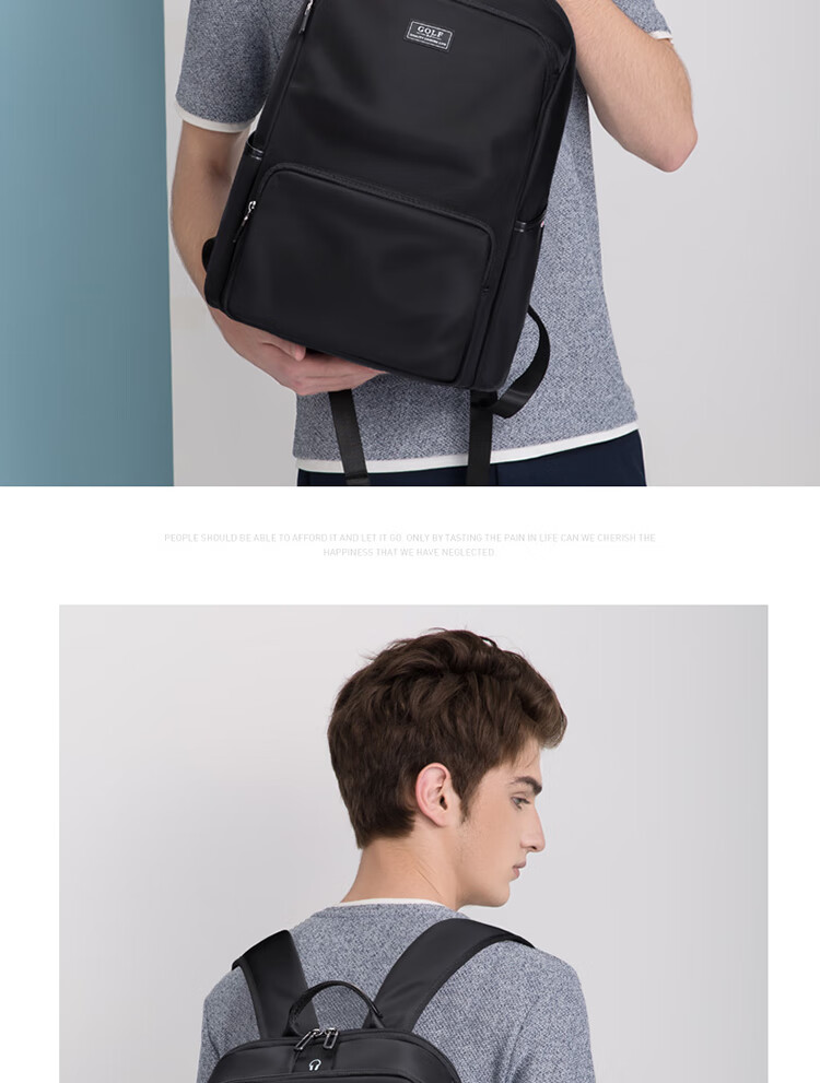 GOLF Backpack for Men, Casual 14-Inch Laptop Backpack, Water-Resistant Commuter Travel Backpack for Students And Outings 19