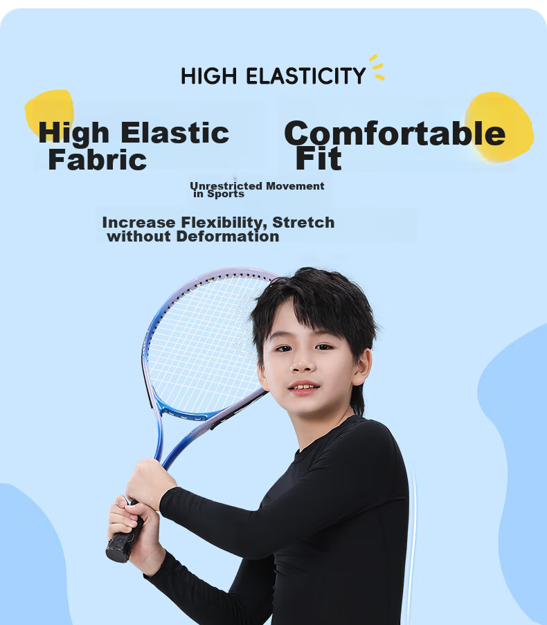 Li-Ning Children's Compression Training Suit, Quick-Dry, for Ages 6-12, Autumn And Winter Sports Set, Breathable Basketball Base Layer, Football, Badminton Uniform 11