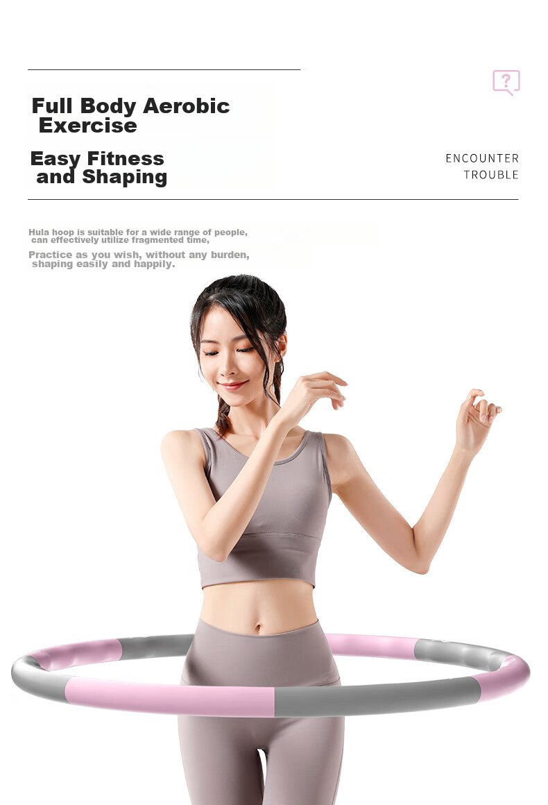 Li-Ning Removable Hula Hoop for Women, Adults, Children, Fitness, Home Use, Waist Shaping, Abdominal Reduction, Lazy Person Exercise Equipment 8