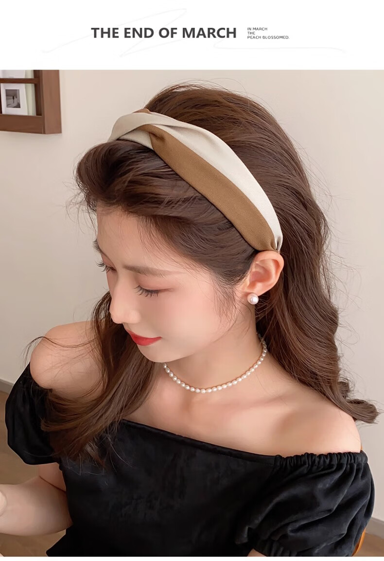 Xiangwan Headband, High Crown Hairpin for Women, Versatile Hairband for Going Out, Face-Washing Headband, Wide-Brimmed Hairpin, Hair Accessory, Gift for Wome 7